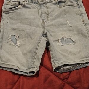 Old Navy Distressed Light Blue Denim Shorts